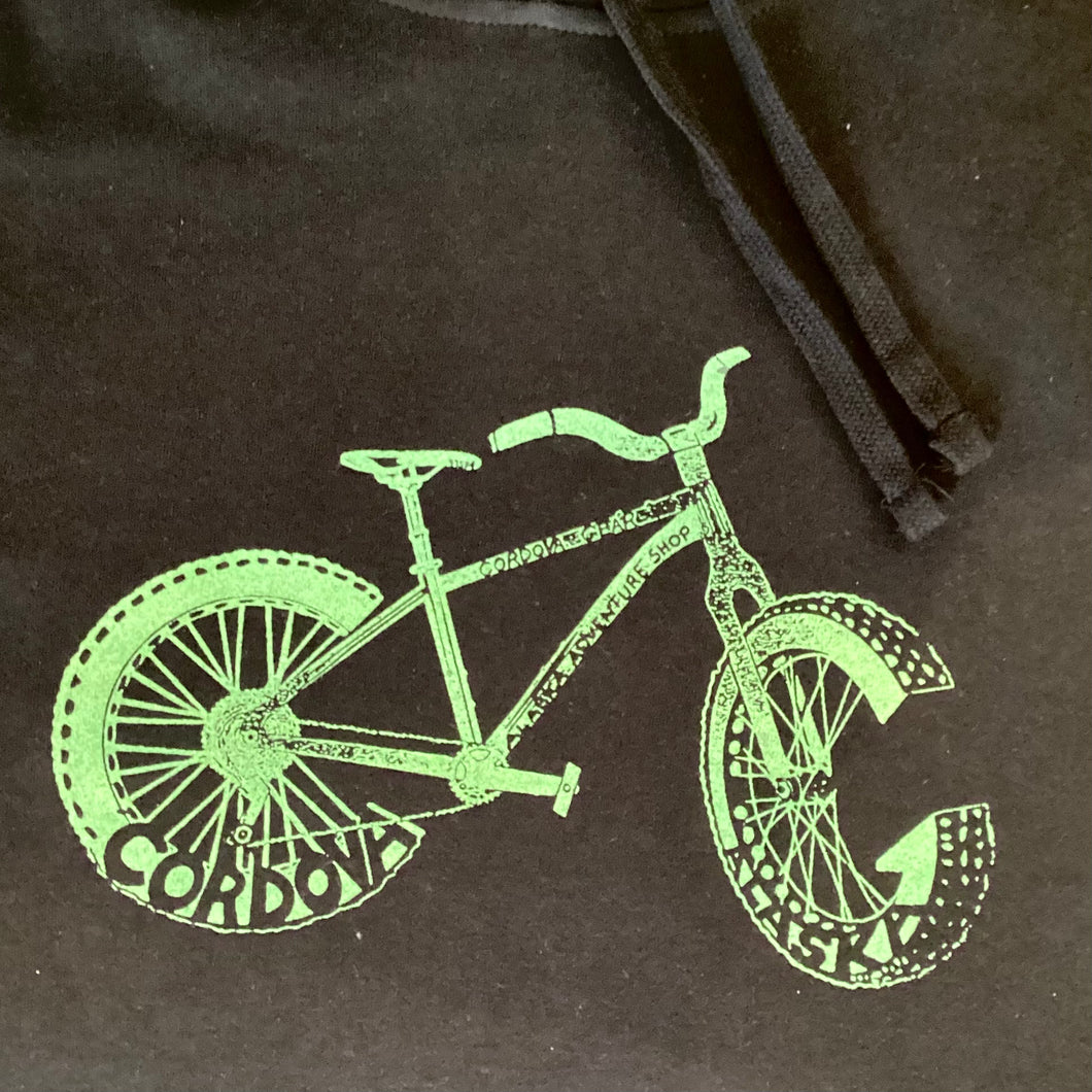 Fat Bike Black Hoody