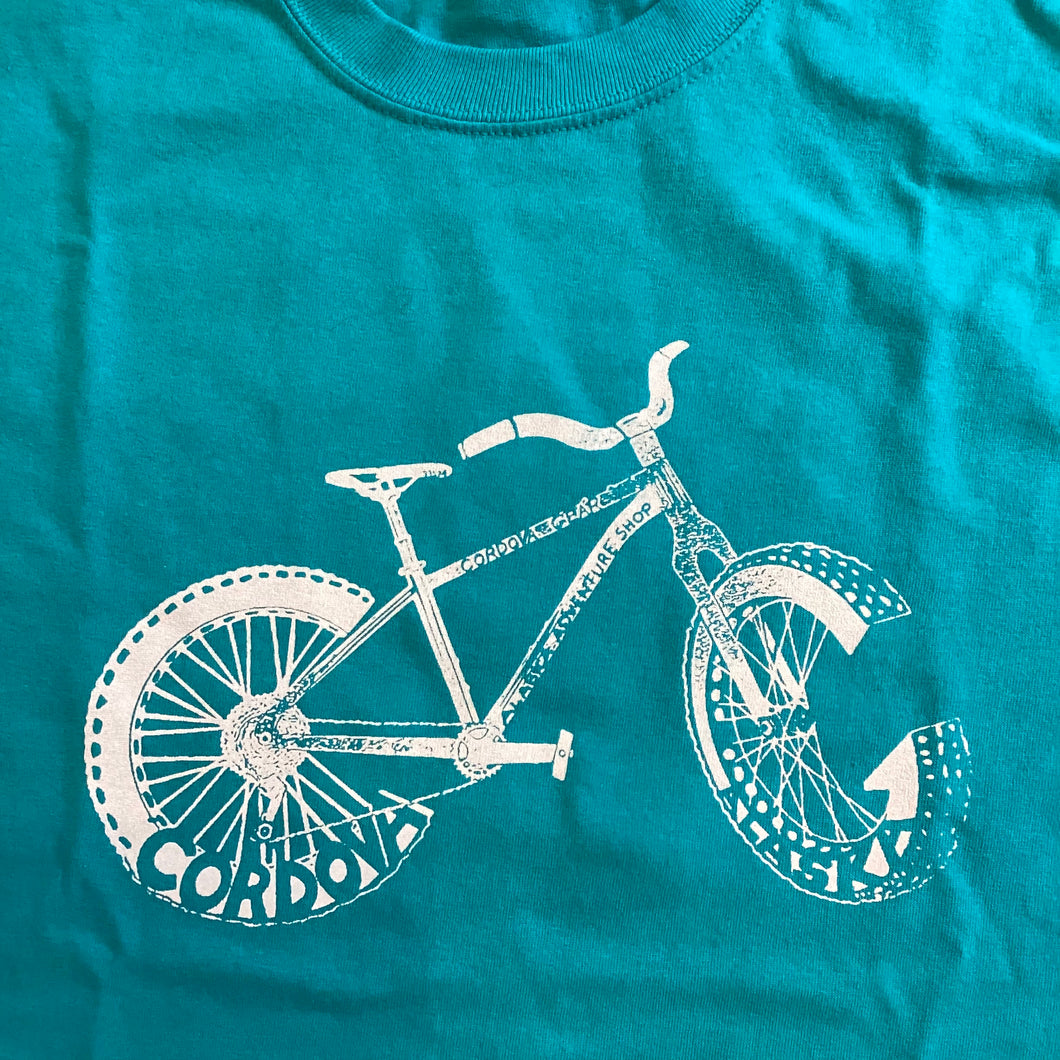 Bike-bicycle-t-shirt-Cordova-gear-crew-teal