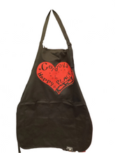 Cordova-Alaska-is-my-happy-place-apron-black-red