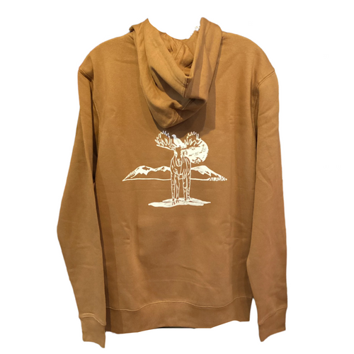 Cordova-Alaska-moose-hooded-sweatshirt-hoody-ptarmigan-brown