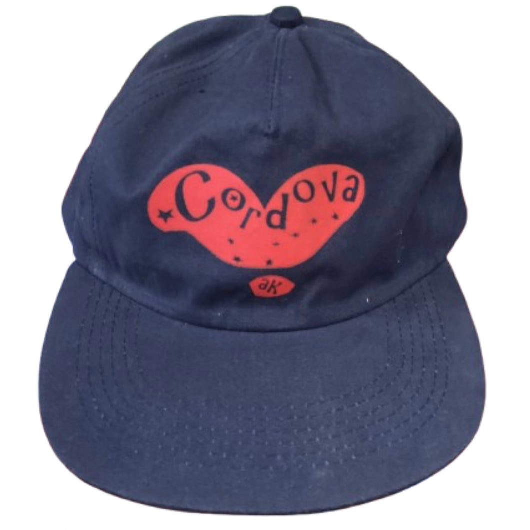 Cordova-Alaska-water-heart-cap-snap-back-navy-adjustable