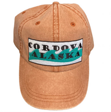 Cordova-Alaska-water-wave-twill-baseball-hat-cap-brown