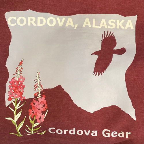 Cordova-gear-Alaska-cropped-crew-sweatshirt-maroon