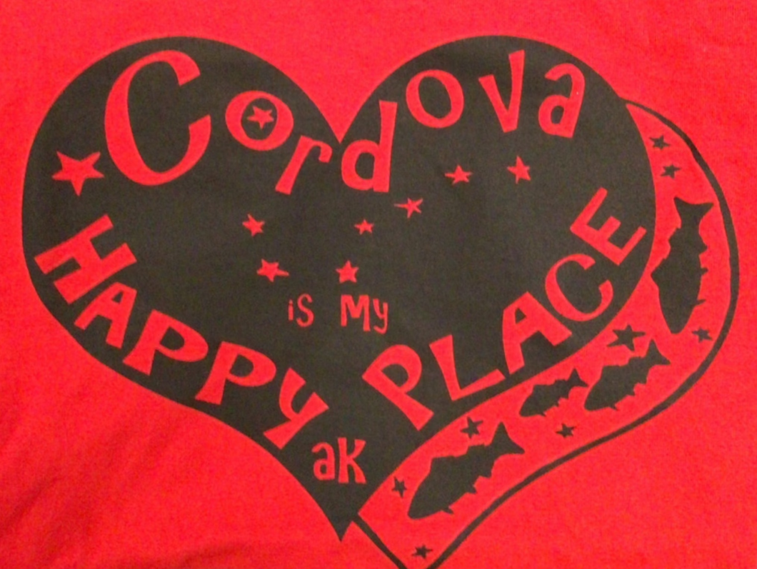 Cordova-happy-place-womens-T-shirt-red