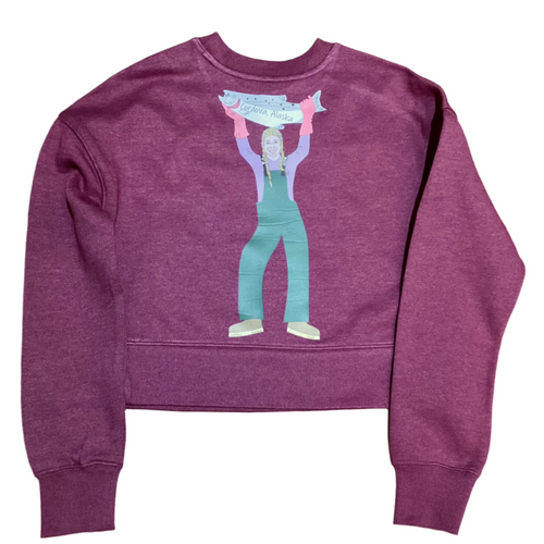 Women's CorDiva Fish Crop Sweatshirt