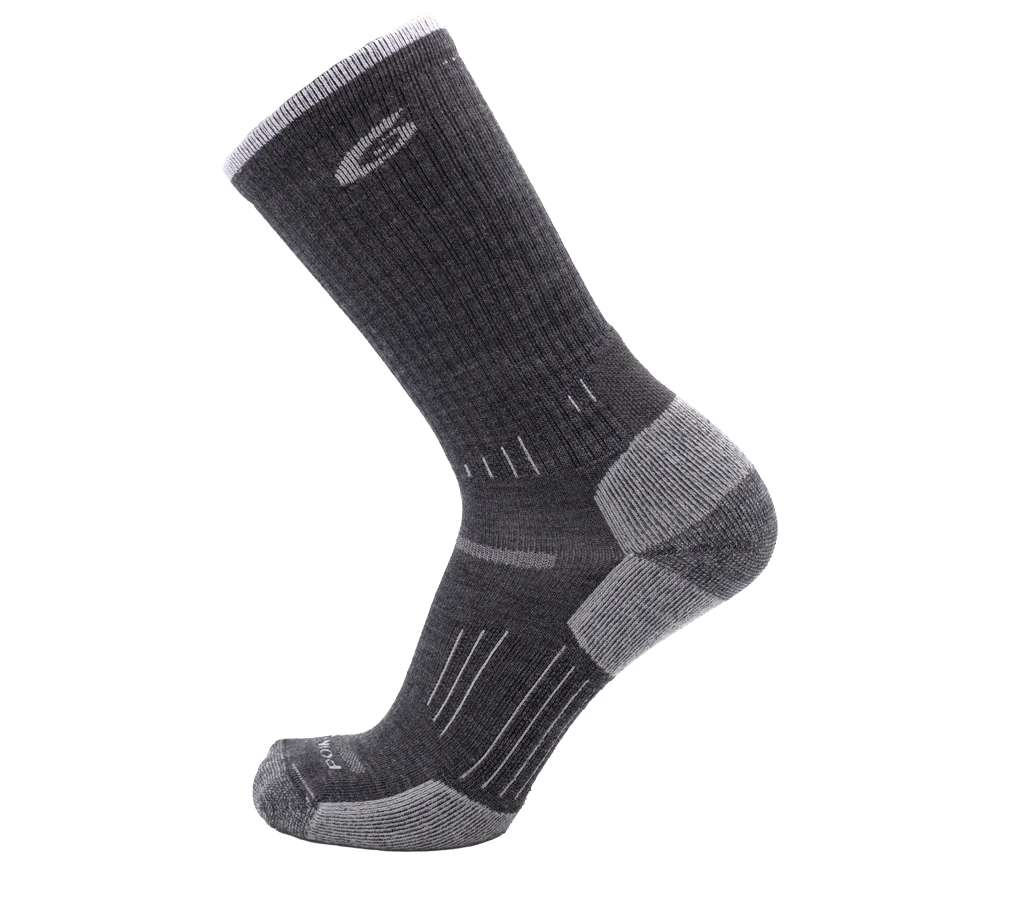 Hiking-essential-light-crew-sock-merino-gray