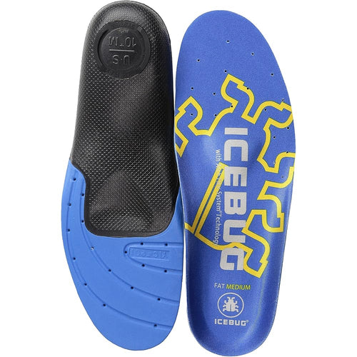 Blue, Icebug insole foot bed fat high, comfort, foot support, metatarsal support, arch support