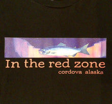 Cordova Alaska Salmon  “In the Red Zone” Short Sleeved T-Shirt