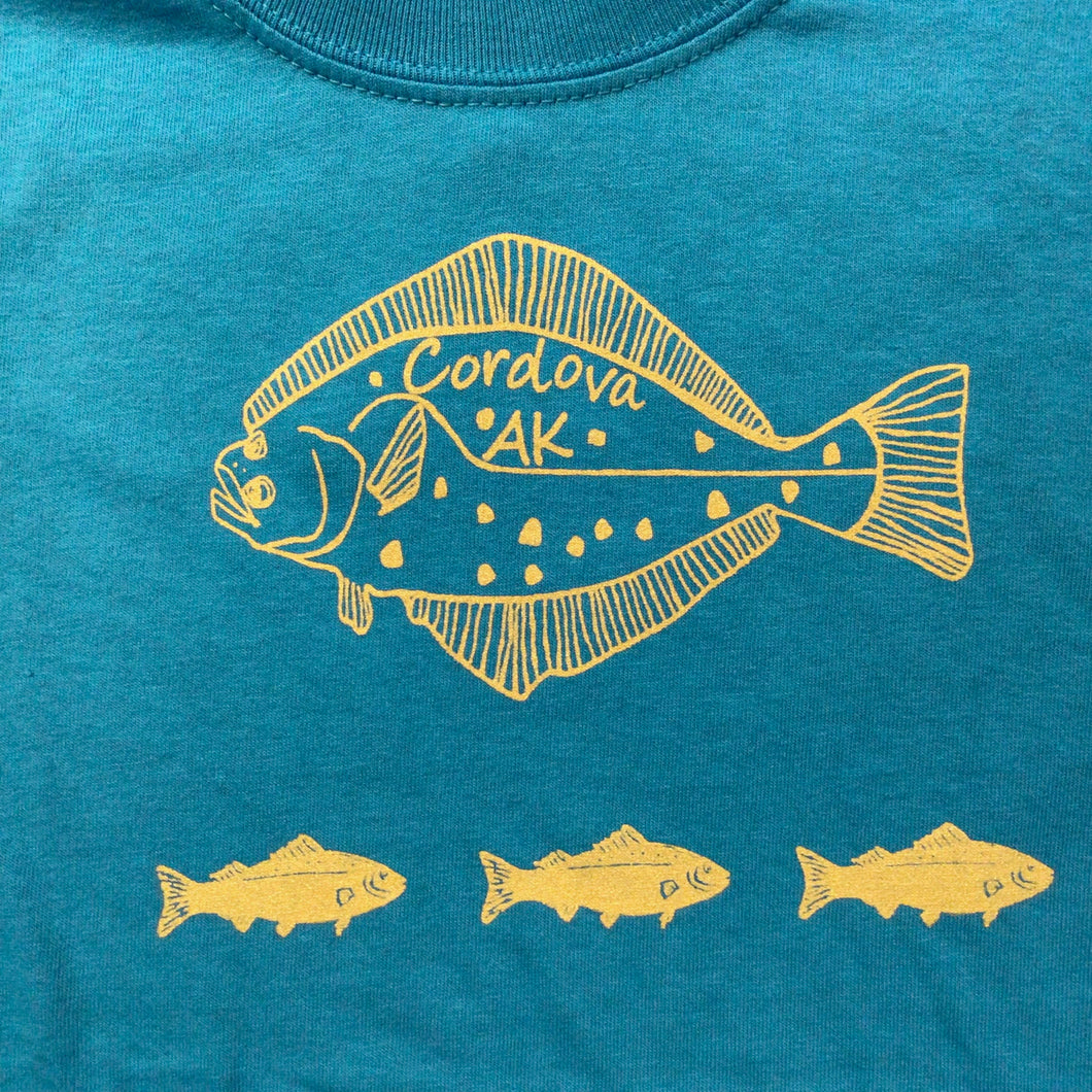 Kid's Halibut Salmon Crew T-Shirt