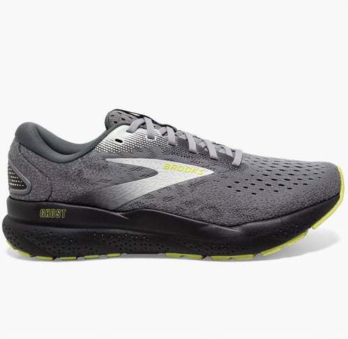 Mens Brooks Ghost 16 Running Shoe Grey