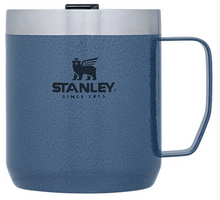 insulated stainless steel camp mug lake blue