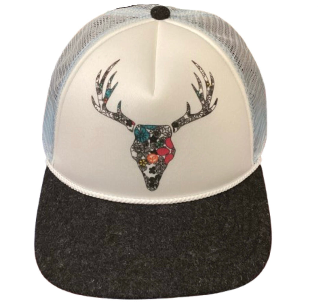 Taboo-trucker-ballcap-snap-back-adjustable-deer