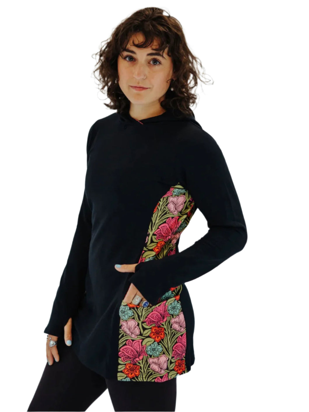 Women_s-hooded-tunic-top-floral-flowers