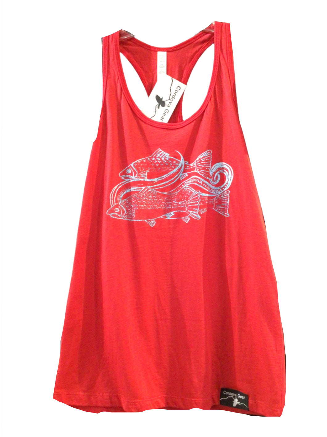 Women’s Swimming Salmon Red Tank Top