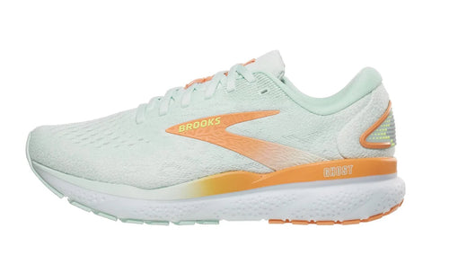 Womens Brooks Ghost 16 running shoe White orange