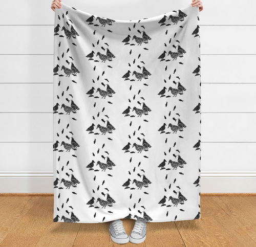 Crowdova Crow Heaven Blanket