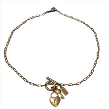 Lock and key necklace