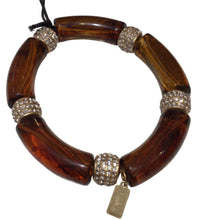 Resin pave stretch bracelet