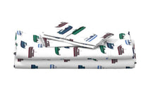 Maritime sheet set with colorful gillnet boats