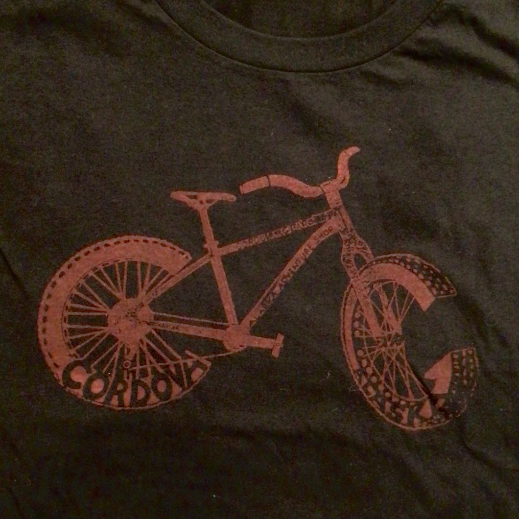 Cordova Alaska Bicycle Short Sleeve T-Shirt 3XL
