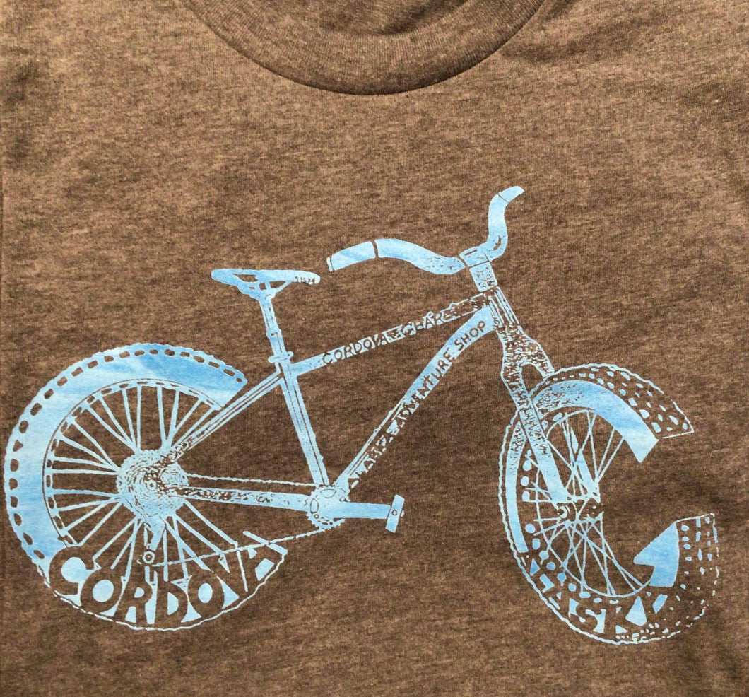 Cordova Alaska Bicycle Gray Short Sleeve T-Shirt