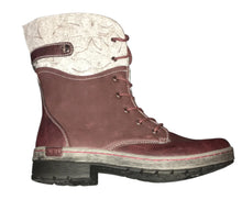 Womens cute rugged Jambu boot with felted wool top hemlock encore vegan leather zip-up