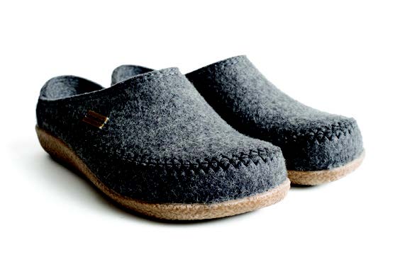 Haflinger Fletcher felted wool shoe is a favorite slip on