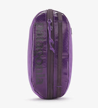 black hole cube zippered bag, purple with zipper and webbing