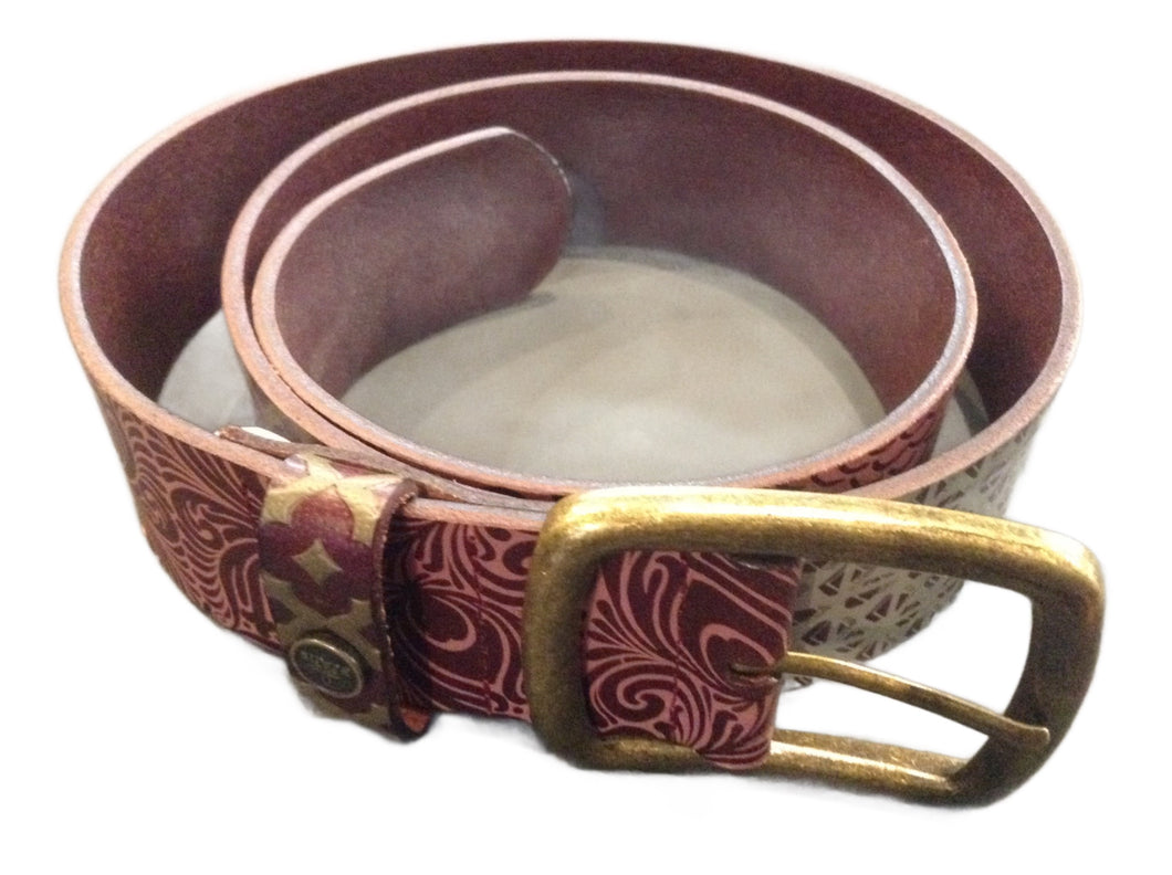 Carmen belt medium large burgundy
