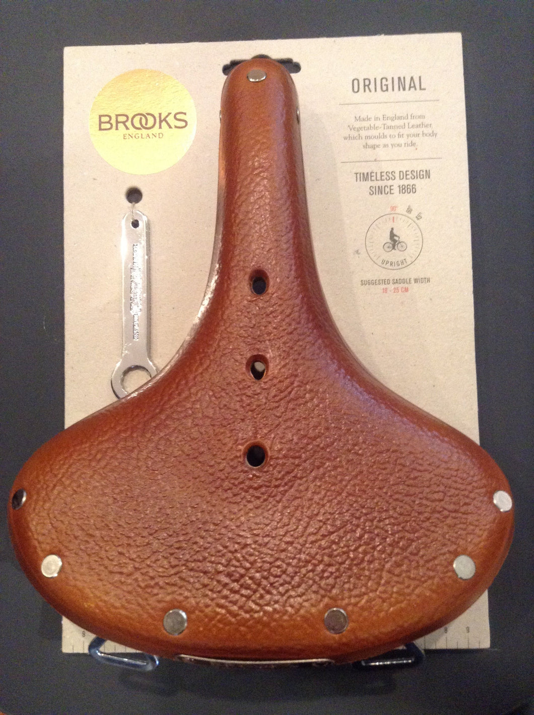 Super soft brown leather classic Brooks bike seat