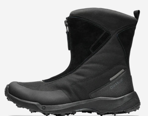 Tall carbide studded Icebug boot with zipper black