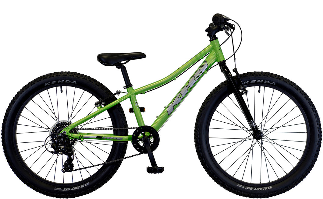 Green kids bike 24” wheels