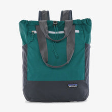 ultralight black hold tote pack in green