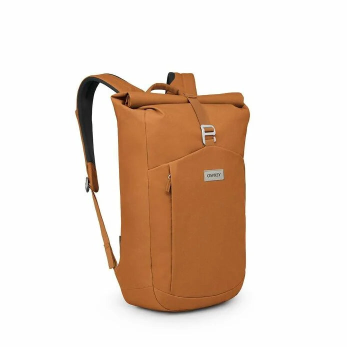 Arcane-roll-top-back-pack-bag-toffee-orange