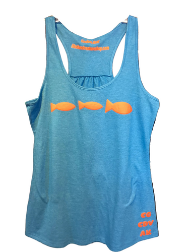 Blue-tank-top-women_s-one-fish-two-fish-Cordova-Alaska