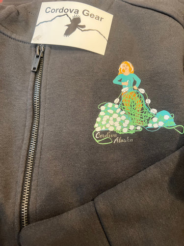 front of Cordiva full zip women's Cordiva Alaska Sweatshirt