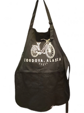 Cordova-Alaska-bicycle-bike-apron-black-retro