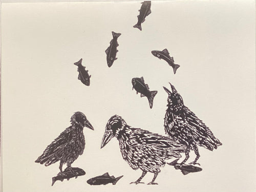 Crow Heaven Gift Card and envelope