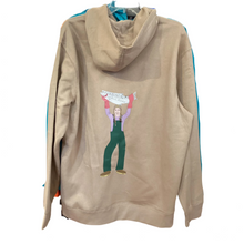 Cordova-Alaska-fisher-woman-hooded-sweatshirt-tan