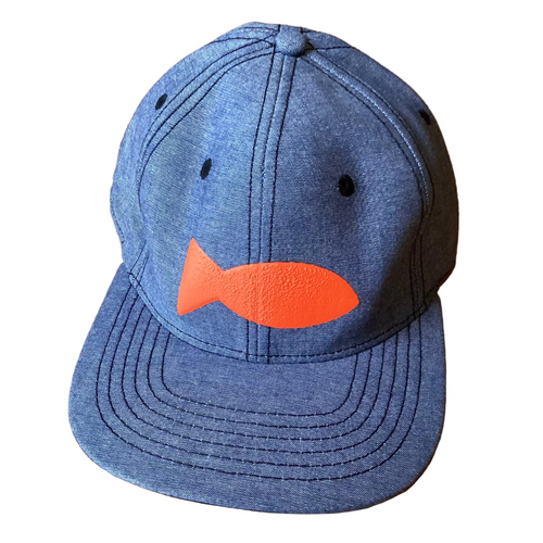 Cordova-Alaska-salmon-fish-ball-cap-denim