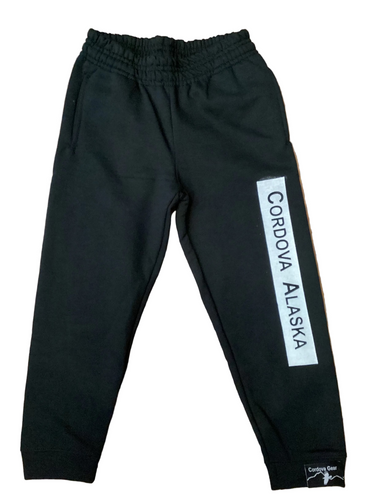 Cordova-Alaska-sweatpants-youth-black