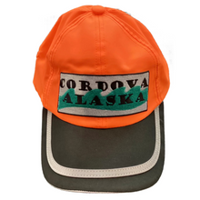 Cordova-Alaska-water-wave-supplex-hat-cap-orange