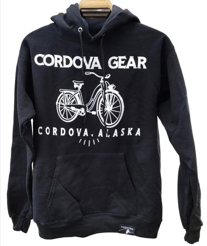 Cordova Gear Alaska Bicycle Logo Hoody