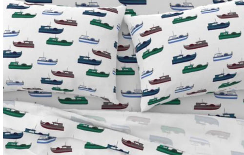 Alaska Fleet Fishing Boats Pillow Cases