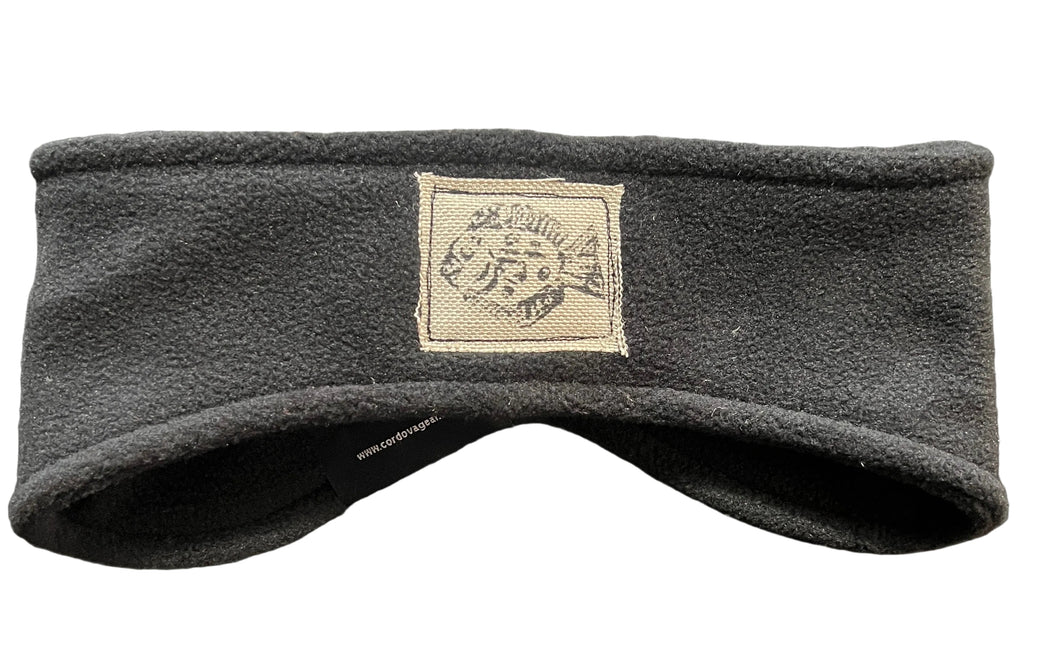 cordova alaska fleece headband halibut black