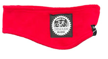 cordova alaska bike chain ring gear ride headband fleece red