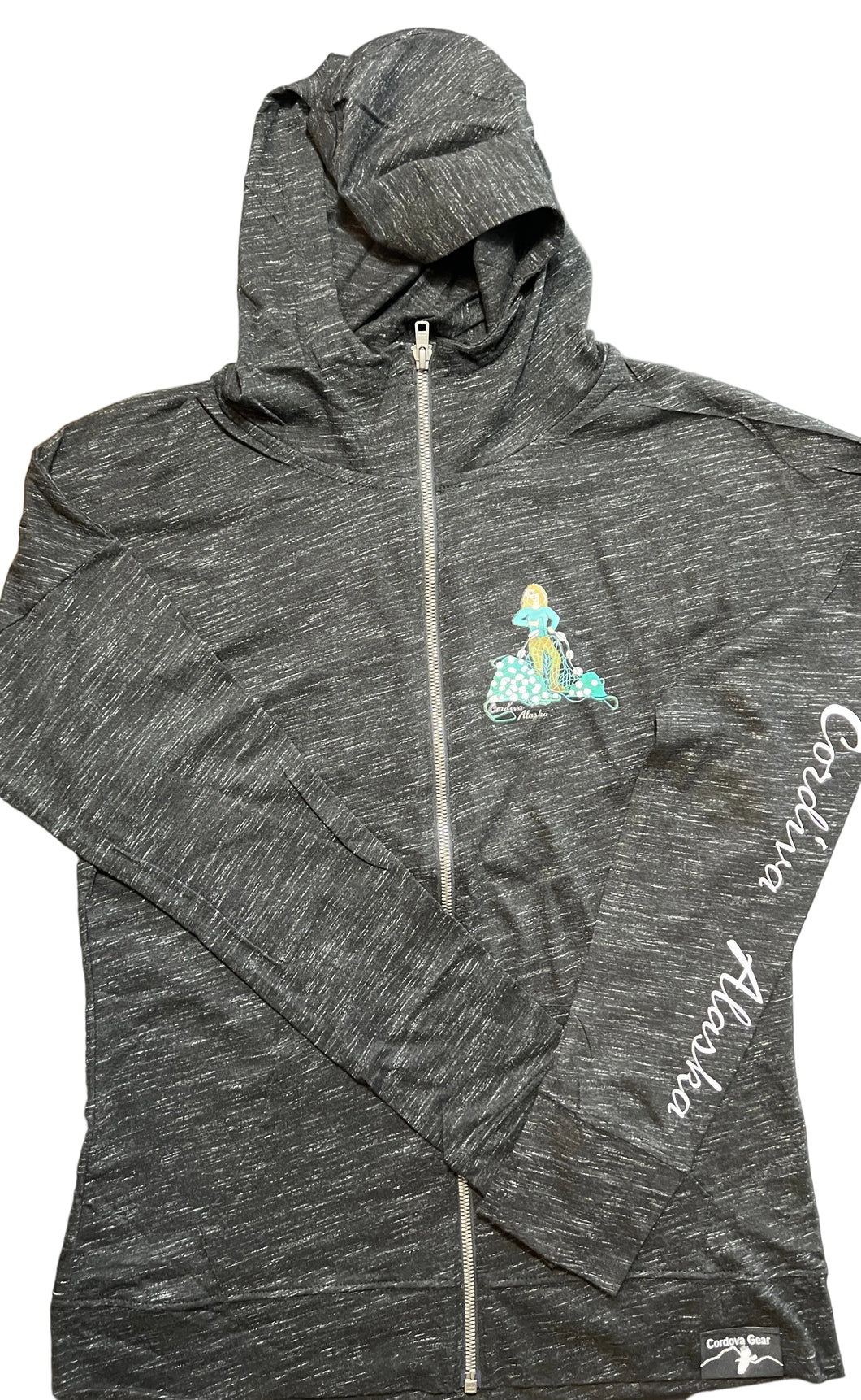 cordova alaska cordiva net mender girl full zip hoody sweatshirt