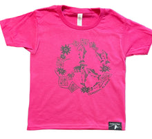 cordova alaska peace fish kids t shirt pink