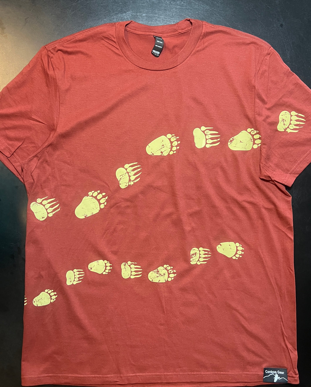 Brown Bear Tracks t - shirt unisex