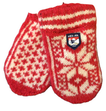 Kids-toddler-Nordic-wool-mitten-red